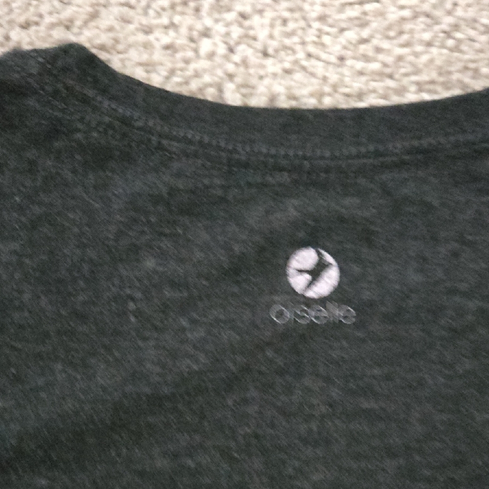 oiselle Women's Dark Charcoal Gray Short Sleeve Running Tee with Start Graphic - Picture 4 of 6